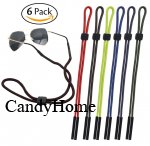 CandyHome CandyHome 6 Pcs Sunglass Holder Strap For Men and Women, Great for Sports and Outdoor Activities, Multicolor