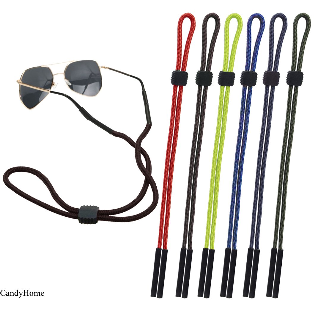 CandyHome 6 Pcs Multicolor Sunglass Holder Cords Eyeglass Straps Eyewear Retainer For Men and Women