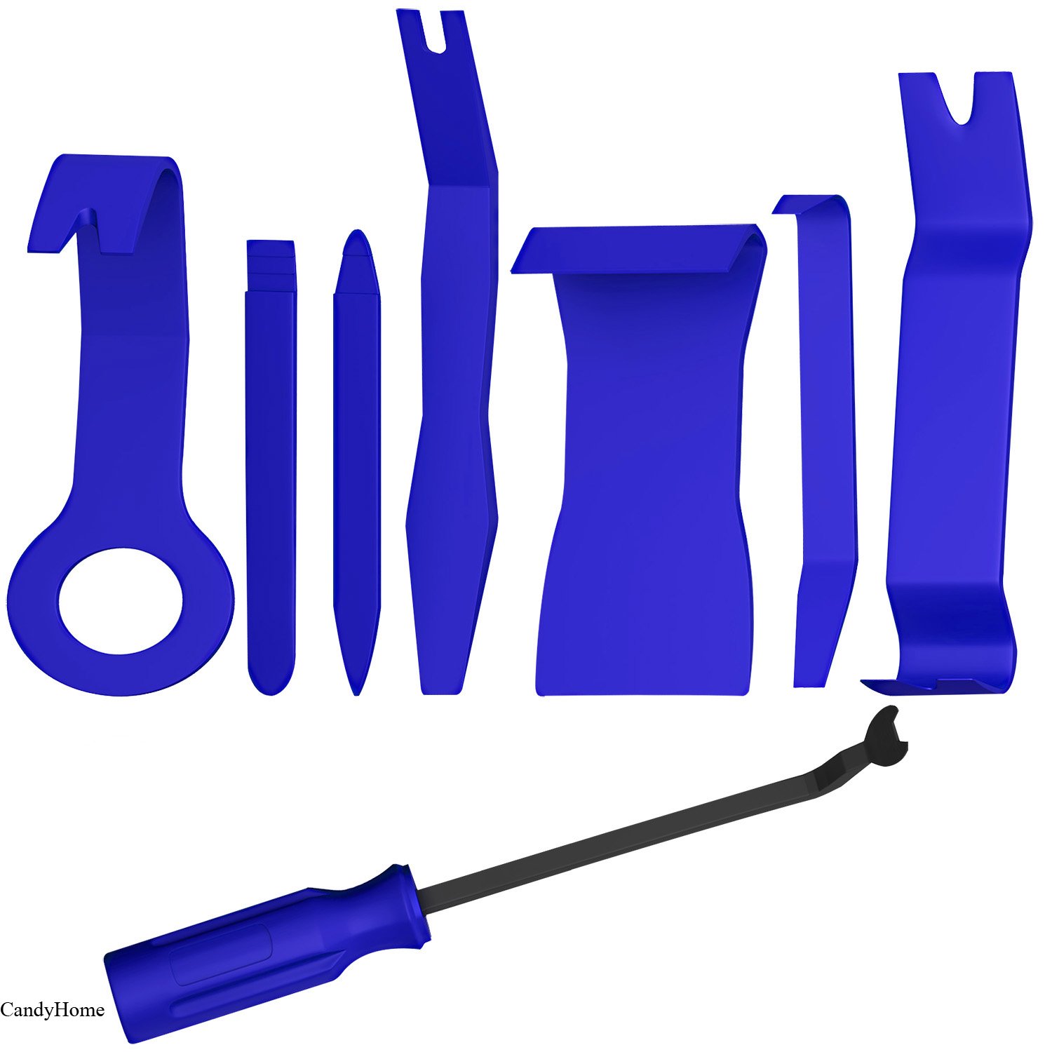 CandyHome 8 Pcs Auto Trim Removal Tool Kit - Car Dash Audio Radio Door Panel Trim Removal Kits Installer Pry Tool
