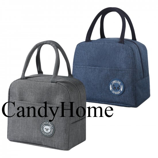 2 Pack Insulated Lunch Bags, Reusable Cooler Lunch Tote Bag Organizer Holder Lunch Box Bags with Pockets for Women/Men, Work, Picnic,Travel - Click Image to Close