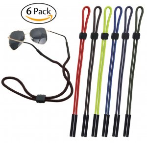 CandyHome CandyHome 6 Pcs Sunglass Holder Strap For Men and Women, Great for Sports and Outdoor Activities, Multicolor
