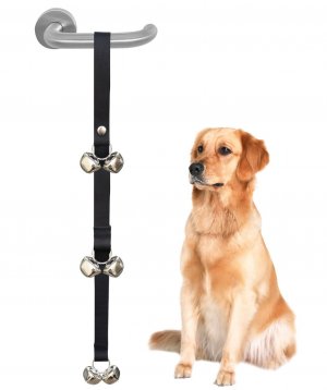 CandyHome CandyHome Potty Doorbells Housetraining Dog Doorbells Tinkle Bells for House Training,Dog Bell with Doggie Doorbell and Potty Training for Puppies Instructional Guide .Easy 95% Success Rate, Black